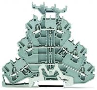 2002-3258 Трехуровневые клеммы; Экранированные / проходные / проходные клеммы; экран/L/L; с нанесением маркировки; для DIN-рейки 35 x 15 и 35 x 7,5; 2,5 мм2; Push-in CAGE CLAMP