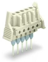 722-132/005-000/039-000 Розетка для клемм на рейку; прямые; 100% защита от неправильного подсоединения; Фиксирующий рычаг; Шаг контактов 5 мм; 3-пол.