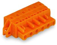 231-709/031-000 1-проводниковая розетка; зажимное кольцо; 2,5 мм2; Шаг контактов 7,62 мм; 9-пол.