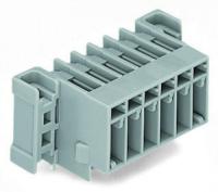 769-671/003-000 Вилка THT; 1.0 x 1.0 mm solder pin; угловые; зажимное кольцо; Шаг контактов 5 мм; 11-пол.