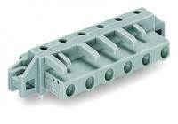 232-840/031-000 Розетка под пайку THT; 0.6 x 1.0 mm solder pin; угловые; зажимное кольцо; Шаг контактов 7,5 мм; 10-пол.