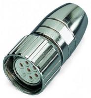 756-9603/060-000 Розетка M23, прямая; конфигурируемые; 6-пол.; технология пайки