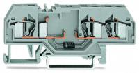 281-673/281-401 Компонентная клемма; 3-проводн.; с диодом 1N5408; анод справа; для DIN-рейки 35 x 15 и 35 x 7,5; 4 mm2; CAGE CLAMP