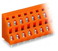 736-603 Двухуровневая клемма на печатную плату; 2,5 мм2; Шаг контактов 7,62 мм; 2 x 3-полюсов; CAGE CLAMP