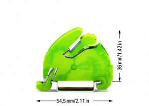 812-141 Держатель шины с заземлением; с контактом с рейкой DIN 35