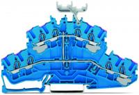 2002-2439 4-проводниковые двухуровневые клеммы; 8-проводные проходные клеммы; N'; с нанесением маркировки; подходят для исполнений Ex i; внутреннее объединение; ввод проводника с фиолетовой маркировкой; для DIN-рейки 35 x 15 и 35 x 7,5; 2,5 мм2; Push-in C