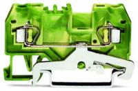 280-907 2-проводные клеммы с заземлением; 2,5 мм2; центральная маркировка; для DIN-рейки 35 x 15 и 35 x 7,5; CAGE CLAMP