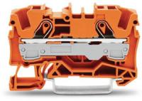 2006-1202 2-проводные проходные клеммы; 3; подходят для исполнений Ex e II; боковая и центральная маркировка; для DIN-рейки 35 x 15 и 35 x 7,5; Push-in CAGE CLAMP