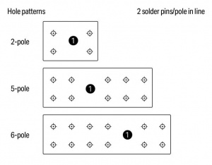 735-307/001-000 Клемма на печатную плату; нажимная кнопка; 1,5; Шаг контактов 5 мм; 7-пол.; PUSH WIRE