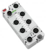 767-4806 8-канальный дискретный выход; тока; 0,5 А; Включение по низкому уровню; 4 x M12, два выхода на соединитель