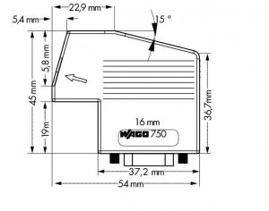 750-962 Разъем полевой шины INTERBUS (ВЫВОД); с вилкой D-Sub; 9-пол.