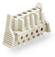 722-150/039-000 Розетка под пайку THT; 0.6 x 1.0 mm solder pin; прямые; 100% защита от неправильного подсоединения; Фиксирующий рычаг; Шаг контактов 5 мм; 20-пол.