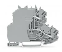 2000-2201/099-000 Двухуровневые клеммы; Проходные / проходные клеммы; с торцевой пластиной; L/L; без нанесения маркировки; для DIN-рейки 35 x 15 и 35 x 7,5; 1 мм2; Push-in CAGE CLAMP