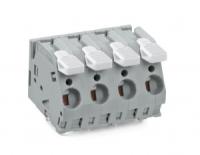 2706-259 Клемма на печатную плату; рычаг; 3; Шаг контактов 10 мм; 9-пол.; CAGE CLAMP; опция объединения