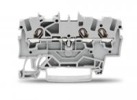 2001-1301 3-проводные проходные клеммы; 1,5; подходят для исполнений Ex e II; боковая и центральная маркировка; для DIN-рейки 35 x 15 и 35 x 7,5; Push-in CAGE CLAMP