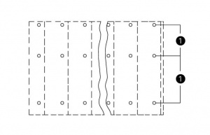737-812 Трехуровневая клемма на печатную плату; 2,5 мм2; Шаг контактов 10,16 мм; 3 x 12-полюсов; CAGE CLAMP