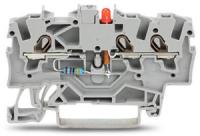 2001-1321/1000-413 Компонентная клемма; 3-проводн.; красный светодиод; тока; для DIN-рейки 35 x 15 и 35 x 7,5; 1,5; Push-in CAGE CLAMP