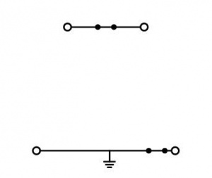 870-517 Двухуровневые клеммы; Клеммы с заземлением проводника / проходные клеммы; PE/N; без нанесения маркировки; Синее отв. для ввода пров., верх. уров.; для DIN-рейки 35 x 15 и 35 x 7,5; 2,5 мм2; CAGE CLAMP