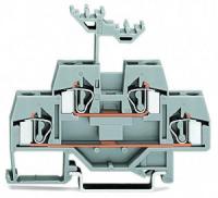 281-619 Двухуровневые клеммы; Проходные / проходные клеммы; для DIN-рейки 35 x 15 и 35 x 7,5; 4 mm2; CAGE CLAMP