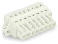 721-110/027-000 1-проводниковая розетка; 100% защита от неправильного подсоединения; зажимное кольцо; 2,5 мм2; Шаг контактов 5 мм; 10-пол.