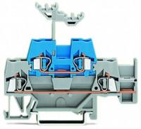 280-534 Двухуровневые клеммы; Проходные / проходные клеммы; с дополнительной позицией для перемычки на нижнем уровне; для DIN-рейки 35 x 15 и 35 x 7,5; 2,5 мм2; CAGE CLAMP