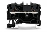 2002-1205 2-проводные проходные клеммы; 2,5 мм2; подходят для исполнений Ex e II; боковая и центральная маркировка; для DIN-рейки 35 x 15 и 35 x 7,5; Push-in CAGE CLAMP