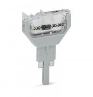 2002-800/1000-410 Корпус вилки; для базовых клемм; 2-пол.; с диодом 1N4007; анод слева; шириной 5,2 мм; Макс. рабочая температура 85°C