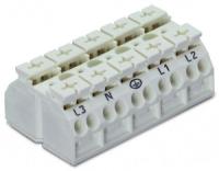 862-2605 ПОД ЗАПРОС  4-проводная клеммная колодка с монтажными штифтами; 5-пол.; L3-N-PE-L1-L2; без заземляющего контакта; для винта и гайки 2 3 мм; 4 mm2