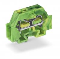 262-317 2-проводные клеммы; без кнопок; с защелкивающейся монтажной ножкой; для толщины пластины 0,6 - 1,2 мм; Крепежное отверстие 3,5 мм 2; 4 mm2; CAGE CLAMP