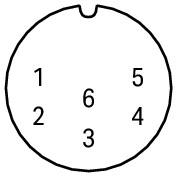 756-9601/060-000 Штекер М23, прямой; конфигурируемые; 6-пол.; технология пайки