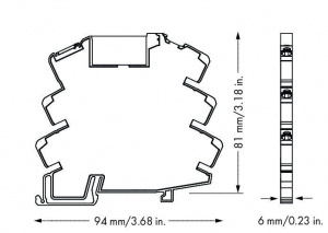 857-714 Модуль твердотельного реле; Номинальное входное напряжение: 24 В пост.тока; Диапазон выходного напряжения: 24 - 240 В перем.тока; Предельный длительный ток: 2 А; 2-проводное подключение; коммутация с переходом через ноль; Желтый индикатор состояни