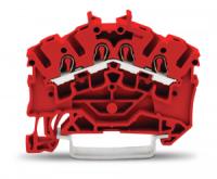 2002-6403 4-проводные проходные клеммы; 2,5 мм2; подходят для исполнений Ex e II; боковая и центральная маркировка; для DIN-рейки 35 x 15 и 35 x 7,5; Push-in CAGE CLAMP