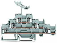 280-550 Трехуровневые клеммы; Проходные / проходные / проходные клеммы; с дополнительной позицией для перемычки на нижнем уровне; для DIN-рейки 35 x 15 и 35 x 7,5; 2,5 мм2; CAGE CLAMP