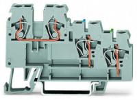 270-572 3-проводные клеммы для подключения исполнительных устройств; с цветн. отверст. для ввода проводников; 2,5 мм2; CAGE CLAMP