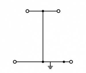 279-507 Двухуровневые клеммы; 4-проводные клеммы с заземлением; PE; без нанесения маркировки; внутреннее объединение; для DIN-рейки 35 x 15 и 35 x 7,5; 1,5; CAGE CLAMP