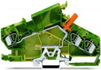 282-868 3-проводные клеммы с размыкателем; например, для цепей трансформатора напряжения; с защищенным от случайных прикосновений тестовым разъемом; для тестового штекера 24 мм; для DIN-рейки 35 x 15 и 35 x 7,5; 3; CAGE CLAMP