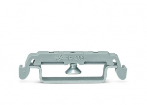 209-123 Монтажная ножка для винтового крепления; можно привинчивать к клеммам с фиксирующими фланцами; шириной 6,4 мм