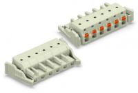 2721-202/037-000 1-проводниковая розетка; 100% защита от неправильного подсоединения; нажимная кнопка; Фиксирующий рычаг; 2,5 мм2; Шаг контактов 7,5 мм; 2-пол.