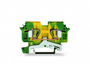 282-607 2-проводные клеммы с заземлением; 3; боковые маркировочные разъемы; для DIN-рейки 35 x 15 и 35 x 7,5; CAGE CLAMP