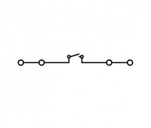 280-805 4-проводные клеммы с размыкателем; для DIN-рейки 35 x 15 и 35 x 7,5; 2,5 мм2; CAGE CLAMP