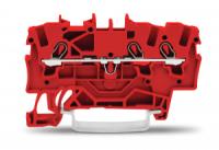 2001-1303 3-проводные проходные клеммы; 1,5; подходят для исполнений Ex e II; боковая и центральная маркировка; для DIN-рейки 35 x 15 и 35 x 7,5; Push-in CAGE CLAMP