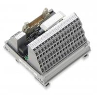 704-2054 Интерфейсный модуль для проводного монтажа системы; Съемный соединитель согл. DIN 41651; Вилка; 20-пол.; 16-канальный дискретный вход или выход; 3-проводное подключение; Трехуровневые клеммы PCB; в монтажном держателе