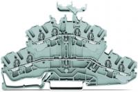 2002-2431 4-проводниковые двухуровневые клеммы; Проходные / проходные клеммы; L/L; с нанесением маркировки; для DIN-рейки 35 x 15 и 35 x 7,5; 2,5 мм2; Push-in CAGE CLAMP