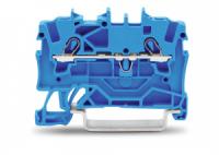 2001-1204 2-проводные проходные клеммы; 1,5; Для исполнений Ex e II и Ex i; боковая и центральная маркировка; для DIN-рейки 35 x 15 и 35 x 7,5; Push-in CAGE CLAMP