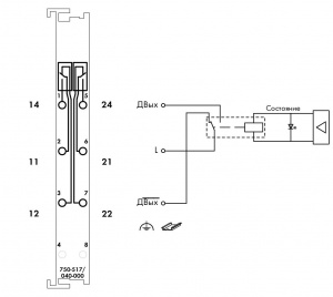 750-517/040-000 2-канальный релейный выход; 250 В перем.тока; 1 А; Реле, 2 переключающих контакта; Extreme