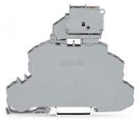 2002-2611/1000-541 Двухуровневая клемма с предохранителем; с поворотным патроном предохранителя; Проходная клемма/клемма с предохранителем; для миниатюрных метрических предохранителей 5 х 20 мм; со светодиодной индикацией перегорания предохранителя; 12 – 