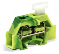 261-307/331-000 2-проводные клеммы; с одной стороны с нажимной кнопкой; с крепежным фланцем; для винтового или аналогичных типов крепления; Крепежное отверстие 3,2 мм 2; 2,5 мм2; CAGE CLAMP