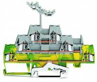 280-557 Трехуровневые клеммы; Клеммы с заземлением проводника / проходные / проходные клеммы; с нанесением маркировки; для DIN-рейки 35 x 15 и 35 x 7,5; 2,5 мм2; CAGE CLAMP