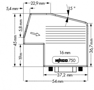 750-961 Разъем полевой шины INTERBUS (ВВОД); с розеткой D-Sub; 9-пол.
