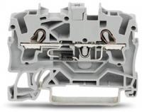 2002-1211/1000-410 Компонентная клемма; 2-проводн.; с диодом 1N4007; анод слева; для DIN-рейки 35 x 15 и 35 x 7,5; 2,5 мм2; Push-in CAGE CLAMP